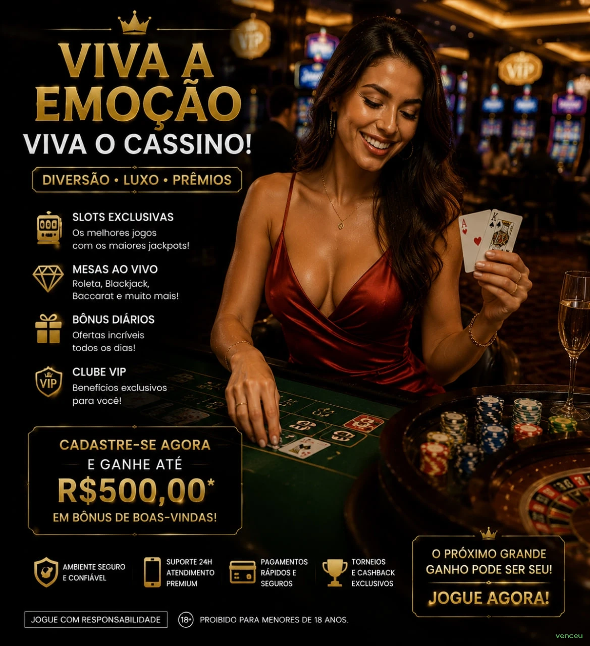 Bônus boas-vindas venceu R$100
